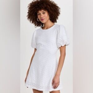 Free People Apricot Rose Mini Dress, White